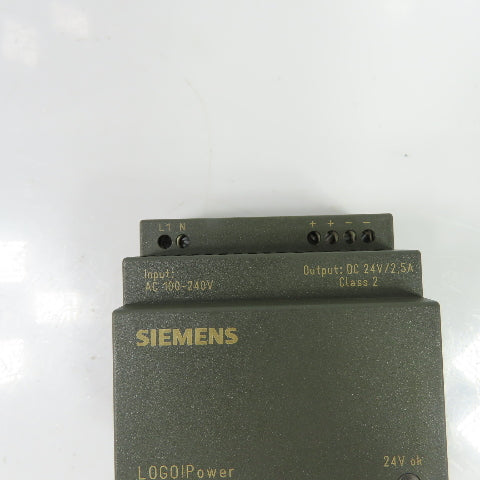 Siemens 6EP1332-1SH42 24VDC 2.5A Power Supply 100-240VAC Input