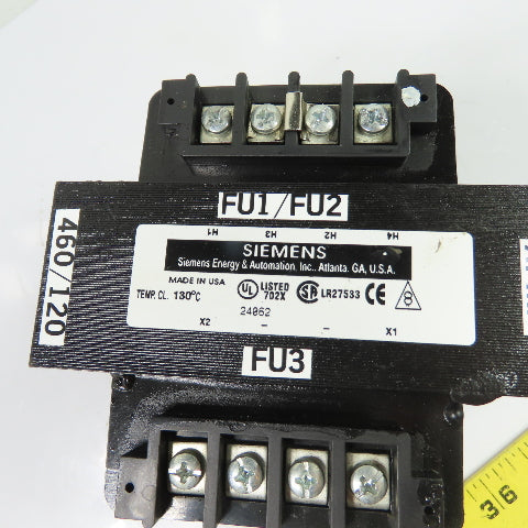 Siemens MTG0250A 250VA Control Transformer 220/480V Pri 110/120V Sec