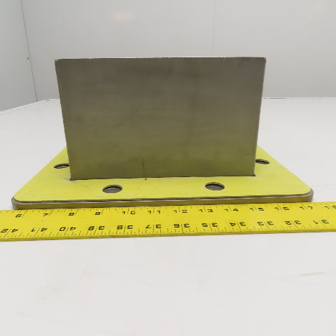 8-1/2" Square Stainless Steel Duct Flange Transition Spout with Gasket