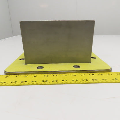 8-1/2" Square Stainless Steel Duct Flange Transition Spout with Gasket