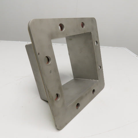 8-1/2" Square Stainless Steel Duct Flange Transition Spout with Gasket
