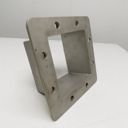 8-1/2" Square Stainless Steel Duct Flange Transition Spout with Gasket
