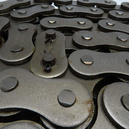 Tsubaki RS160-2 No. 160-2 Double Row Riveted Roller Chain 10' W/ Connecting Link