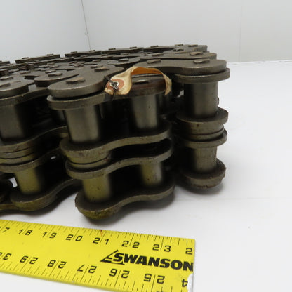 Tsubaki RS160-2 No. 160-2 Double Row Riveted Roller Chain 10' W/ Connecting Link