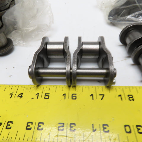 Mahera No. 100 Double Strand Riveted Roller Chain W/ Connecting Links 65"
