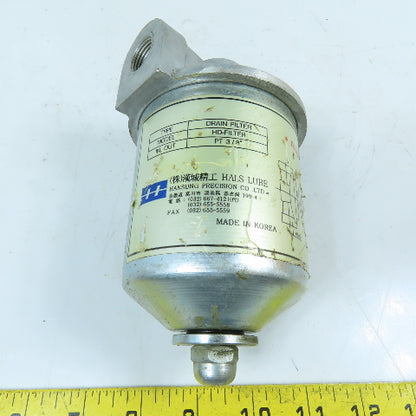 Hals Lube HD-FILTER Lube System Drain Filter 3/8" NPT In/Out