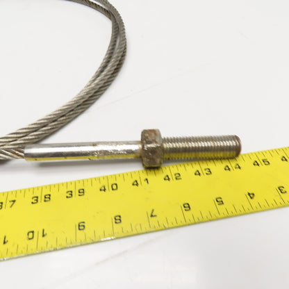 N/A N/A Stainless Steel Wire Rope Cable Treaded Stud Assembly 14'