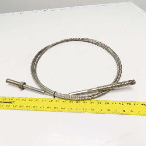 N/A N/A Stainless Steel Wire Rope Cable Treaded Stud Assembly 14'