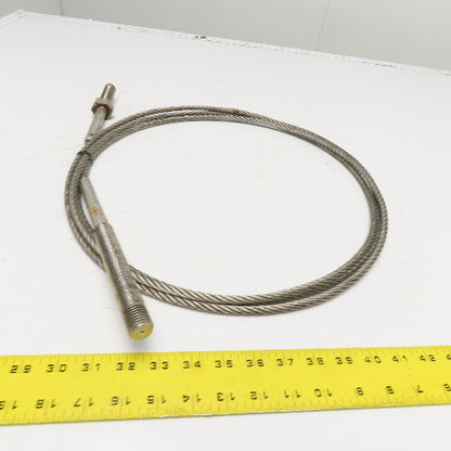 N/A N/A Stainless Steel Wire Rope Cable Treaded Stud Assembly 14'