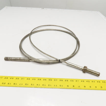 N/A N/A Stainless Steel Wire Rope Cable Treaded Stud Assembly 14'
