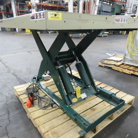 Southworth LS4-36 2-Ton 4000LB 48" x 48" Scissor Lift Table 115V 1Ph 43" Lift