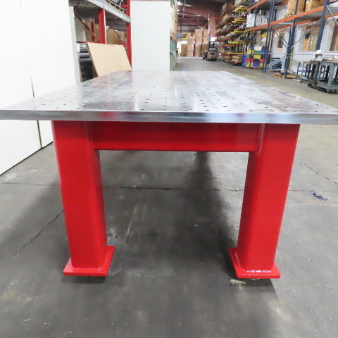 NEW 96"x48" Machined Top Welding Fixture Table 1-1/2" Thick 3"x3" Grid 5/8"Holes