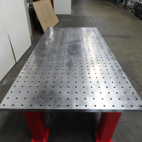 NEW 96"x48" Machined Top Welding Fixture Table 1-1/2" Thick 3"x3" Grid 5/8"Holes
