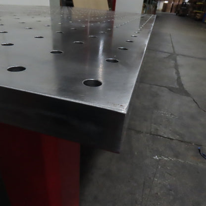 NEW 96"x48" Machined Top Welding Fixture Table 1-1/2" Thick 3"x3" Grid 5/8"Holes