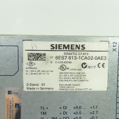 Siemens 6ES7613-1CA02-0AE3 Conair Compact HMI/PLC Chiller Controller 24VDC