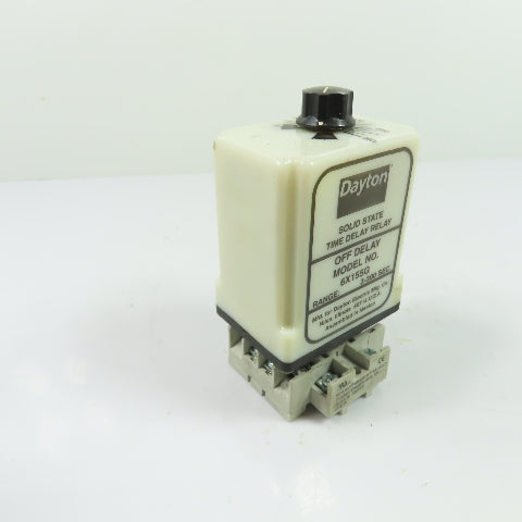 Dayton 6X155G Solid State Time Delay Relay 3-300 Sec 120/240V