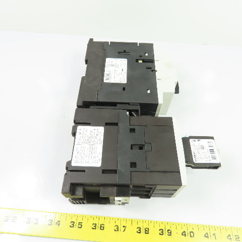 Siemens 3RT1035-1B40 3RV1031-4EA10 32A 3-Pole Manual Motor Starter Combo 690V
