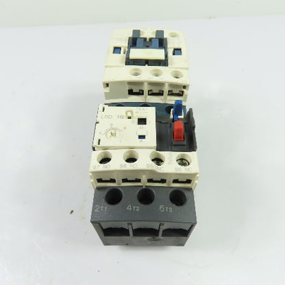 Schneider Electric LC1D12 3-Pole IEC Contactor w/ LRD10 Overload Relay 690V