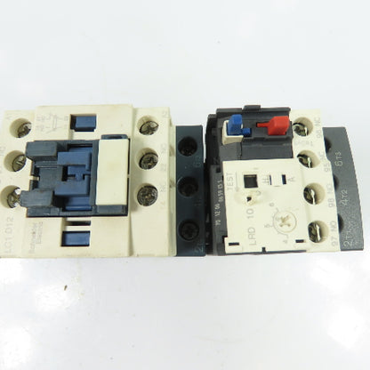 Schneider Electric LC1D12 3-Pole IEC Contactor w/ LRD10 Overload Relay 690V
