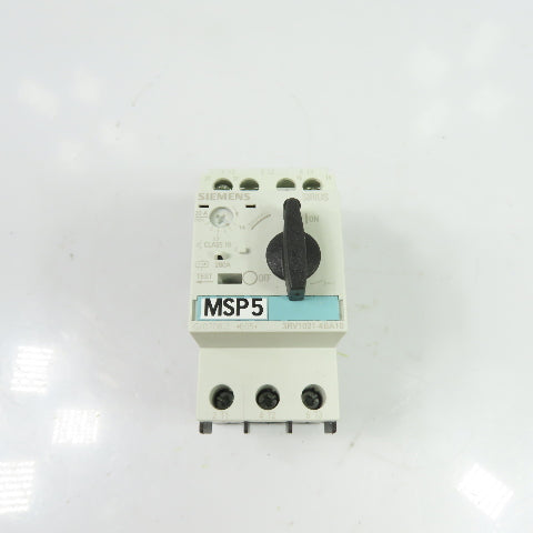 Siemens 3RV1021-4BA10 20A 3-Pole Manual Motor Starter Protector 690V
