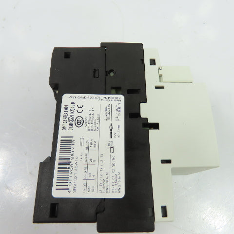 Siemens 3RV1021-4BA10 20A 3-Pole Manual Motor Starter Protector 690V