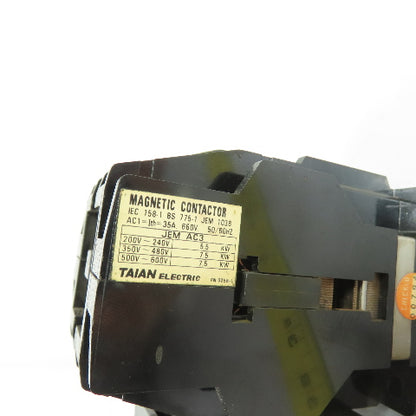 Taian C-20G 35A 3-Pole Magnetic Contactor W/RH-18/3M Overload Relay 660V