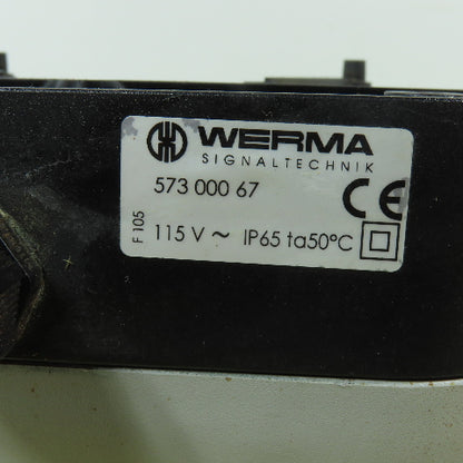 WERMA 573.000.67 115VAC Continuous Tone Signal Horn Wall Mount