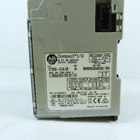 Allen-Bradley 1769-OA16 16-Point AC Output Module 115/230VAC