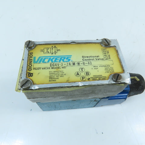 Vickers 634409 DG4V-3-2A-M-W-B-40 Solenoid Directional Control Valve 115/120VAC