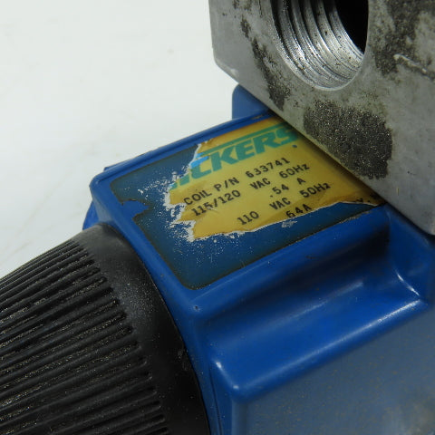 Vickers 634409 DG4V-3-2A-M-W-B-40 Solenoid Directional Control Valve 115/120VAC