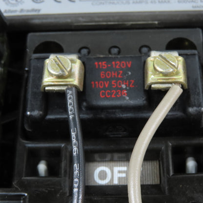 Allen-Bradley 500-COD930 45A 3-Pole NEMA Size 2 AC Contactor 115-120V Coil