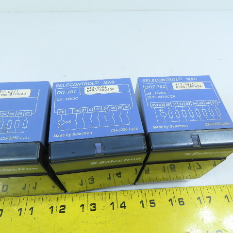 Selectron 412.0041 CPU715 PLC CPU Controller Digital I/O Expansion Modules 24VDC