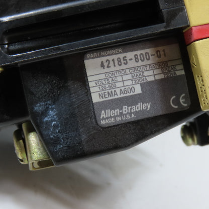 Allen-Bradley 505-BOD 27A NEMA Size 1 Reversing Motor Starter 115-120V Coil