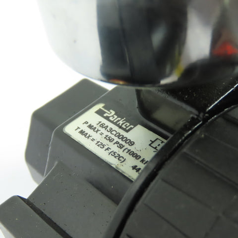 Parker 16A3C0009 Pneumatic Air Filter Regulator Lubricator 150PSI 1/2" NPT