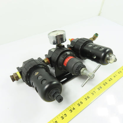 Parker 16A3C0009 Pneumatic Air Filter Regulator Lubricator 150PSI 1/2" NPT
