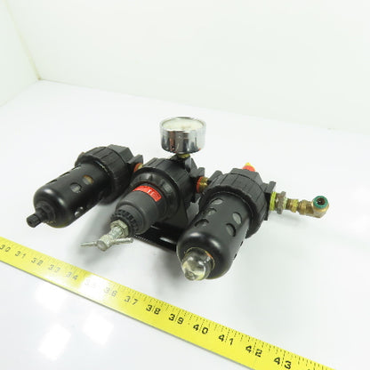 Parker 16A3C0009 Pneumatic Air Filter Regulator Lubricator 150PSI 1/2" NPT