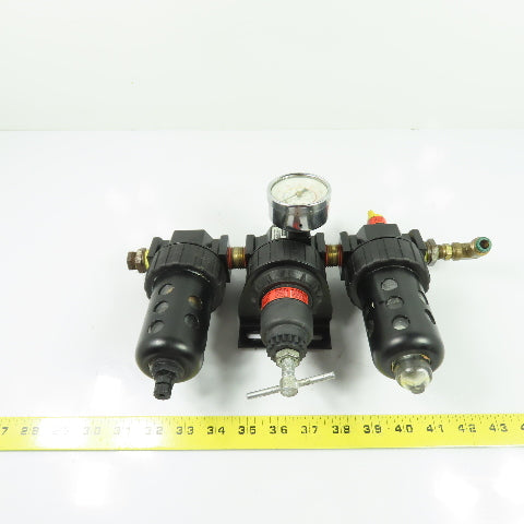 Parker 16A3C0009 Pneumatic Air Filter Regulator Lubricator 150PSI 1/2" NPT