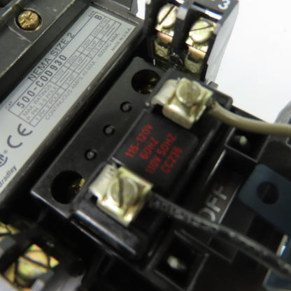 Allen-Bradley 500-COD930 NEMA Size 2 3-Pole AC Contactor 120V Coil 600VAC Ser B