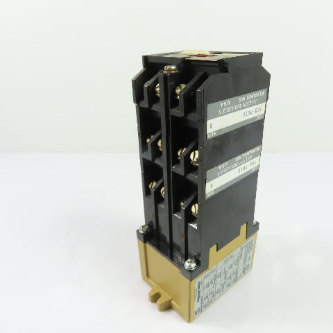 Allen-Bradley 700-P400A1 AC Control Relay 115-120V Coil W/ 700-PB40 & 700-PC20