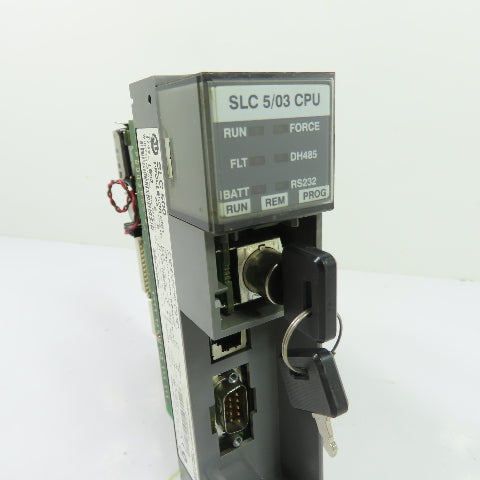 Allen-Bradley 1747-L532 SLC 500 5/03 CPU Processor Unit Ser E Rev 8 W/1747-OS302