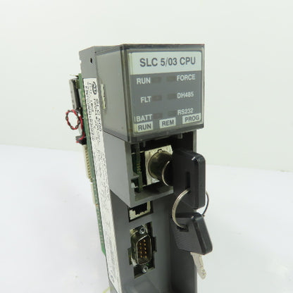 Allen-Bradley 1747-L532 SLC 500 5/03 CPU Processor Unit Ser E Rev 8 W/1747-OS302