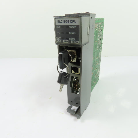Allen-Bradley 1747-L532 SLC 500 5/03 CPU Processor Unit Ser E Rev 8 W/1747-OS302
