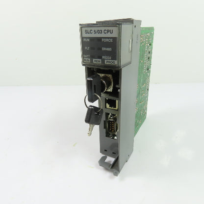 Allen-Bradley 1747-L532 SLC 500 5/03 CPU Processor Unit Ser E Rev 8 W/1747-OS302