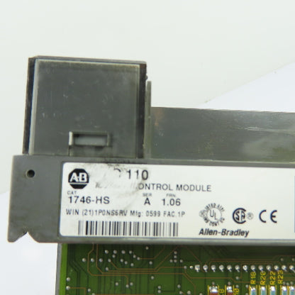 Allen-Bradley 1746-HS IMC 110 Motion Control Module Ser A FRN 1.06