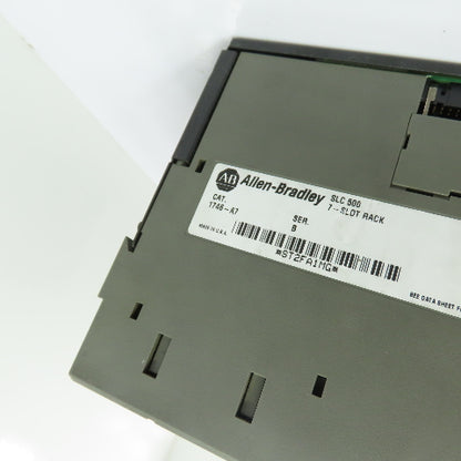 Allen-Bradley 1746-A7 SLC 500 Ser B 7-Slot Chassis Rack W/ 1746-P2 Power Supply