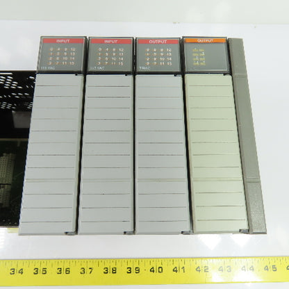 Allen-Bradley 1746-A7 SLC 500 Ser B 7-Slot Chassis Rack W/ 1746-P2 Power Supply