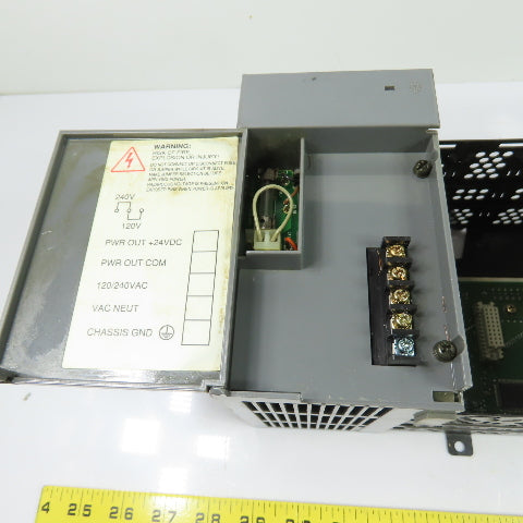 Allen-Bradley 1746-A7 SLC 500 Ser B 7-Slot Chassis Rack W/ 1746-P2 Power Supply