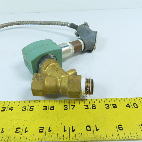 ASCO 8222G066 1/2" 2-Way Normally Closed Brass Steam Solenoid Valve