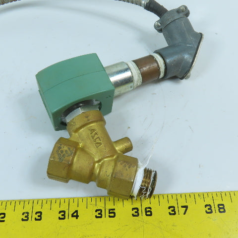 ASCO 8222G066 1/2" 2-Way Normally Closed Brass Steam Solenoid Valve