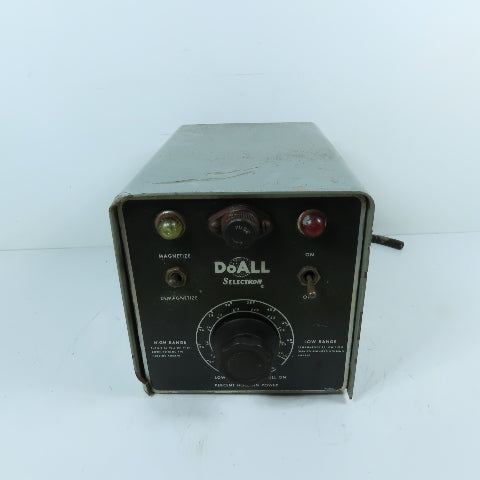 DoALL 100 Selectron Magnetic Chuck Control Rectifier 220V AC/DC